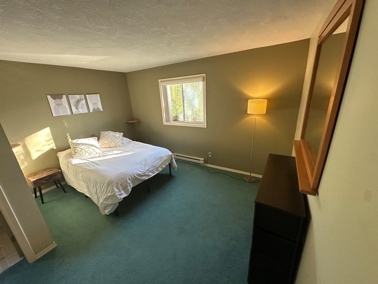 Bedroom with a double bed and window